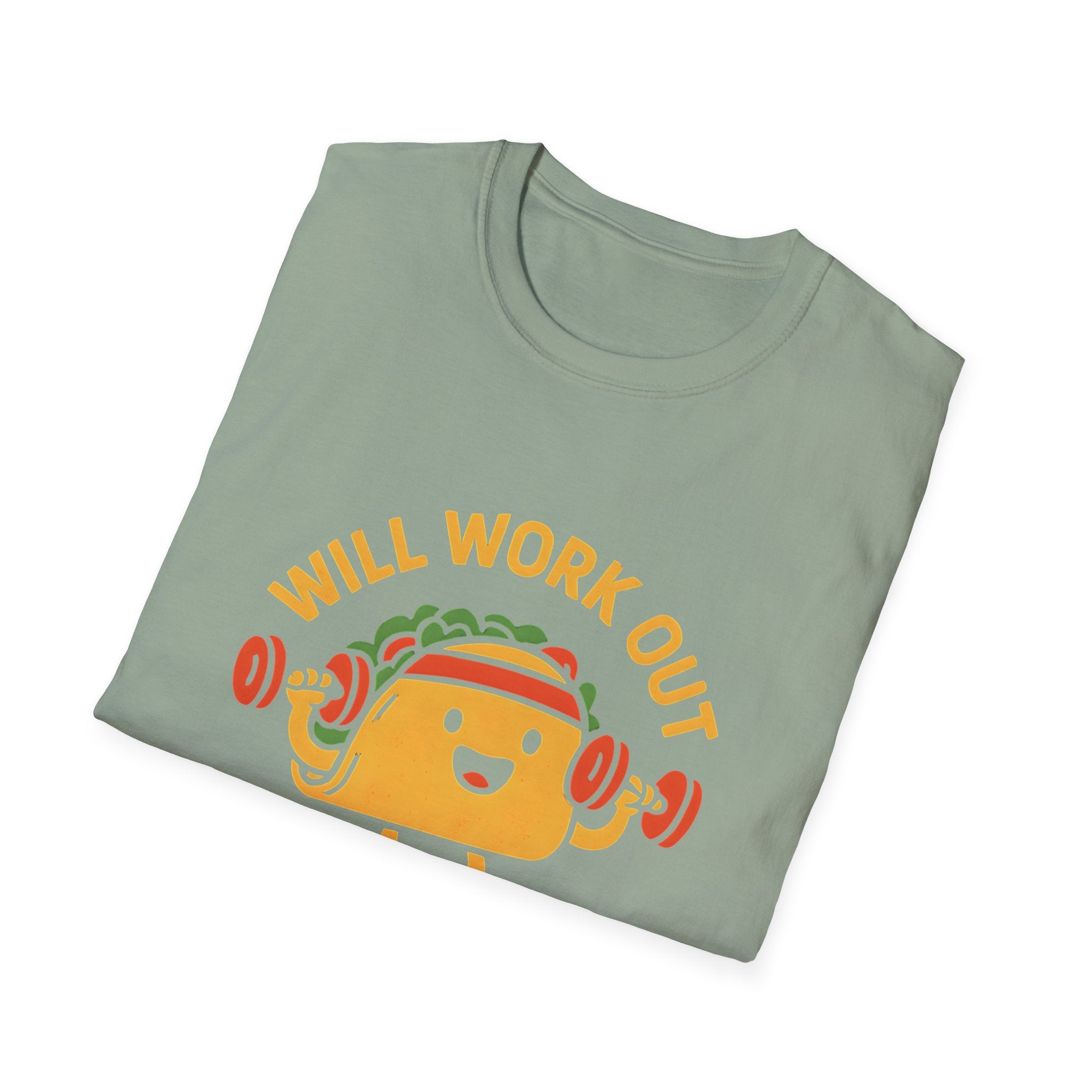 Taco Weightlifting Mascot T-Shirt