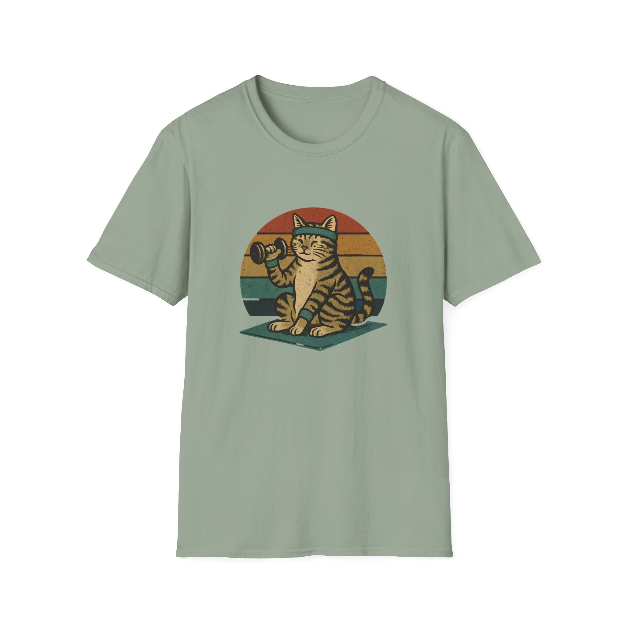 Cat lifting weights T-Shirt