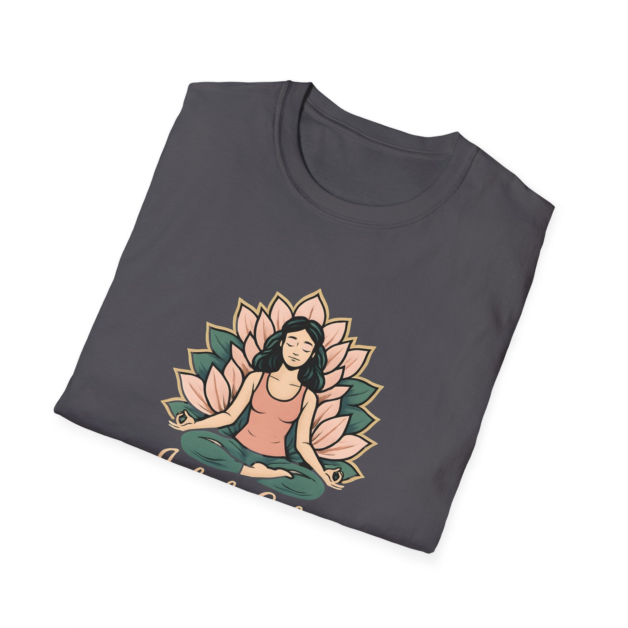 Meditating Woman with Lotus T-Shirt