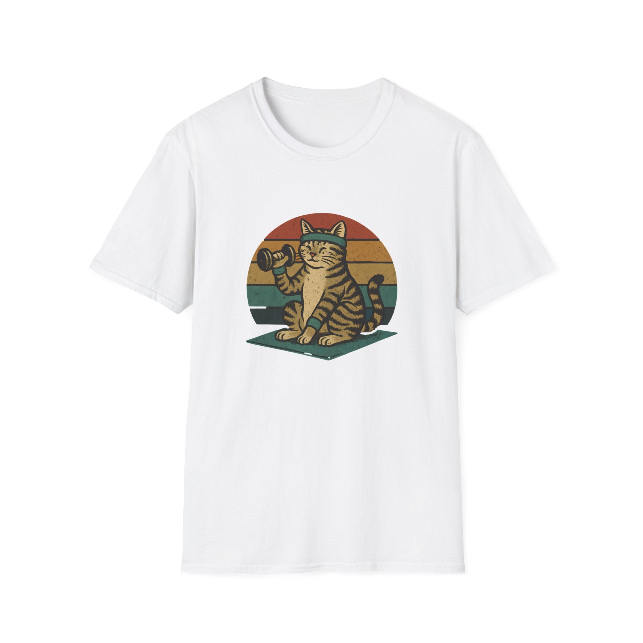 Cat lifting weights T-Shirt