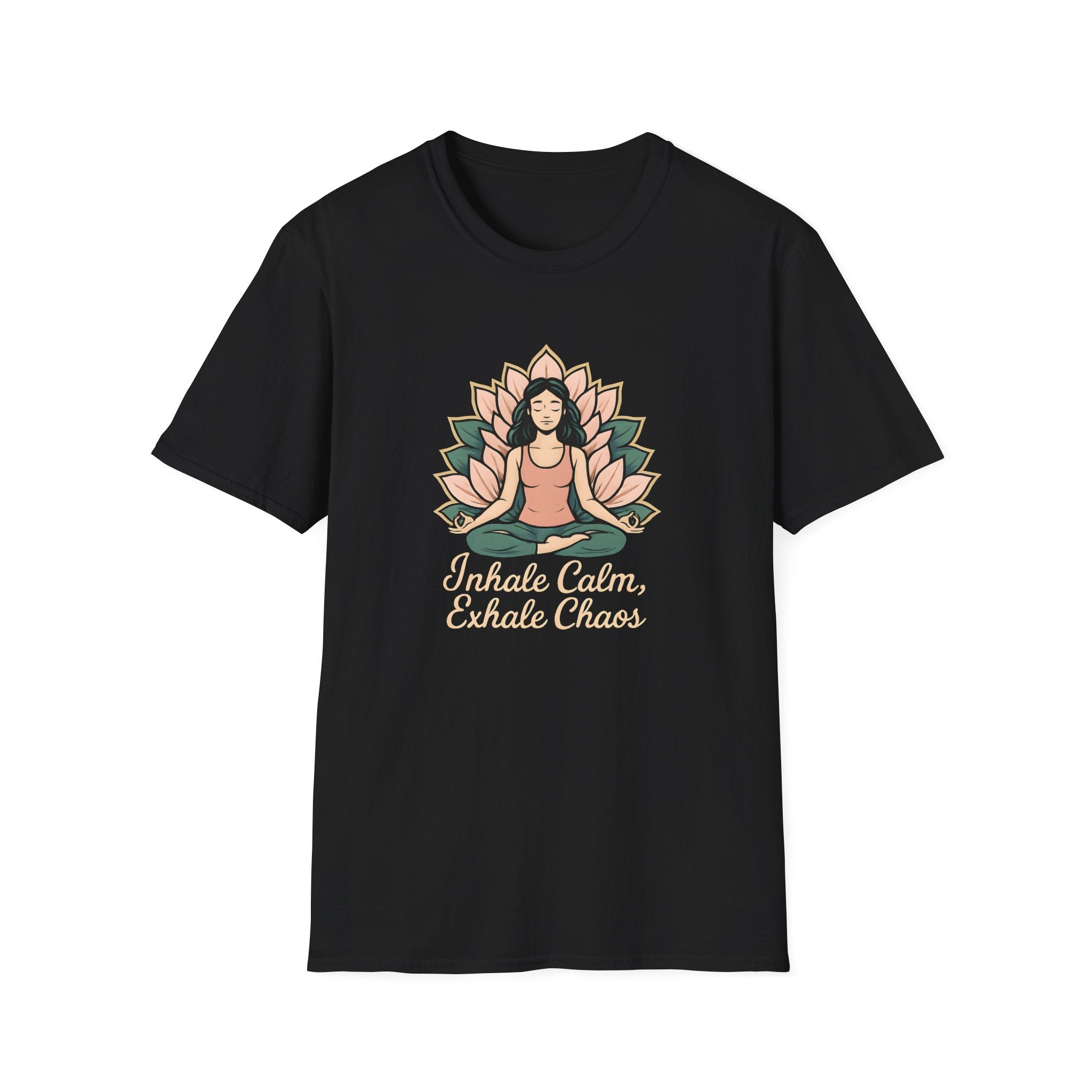 Meditating Woman with Lotus T-Shirt