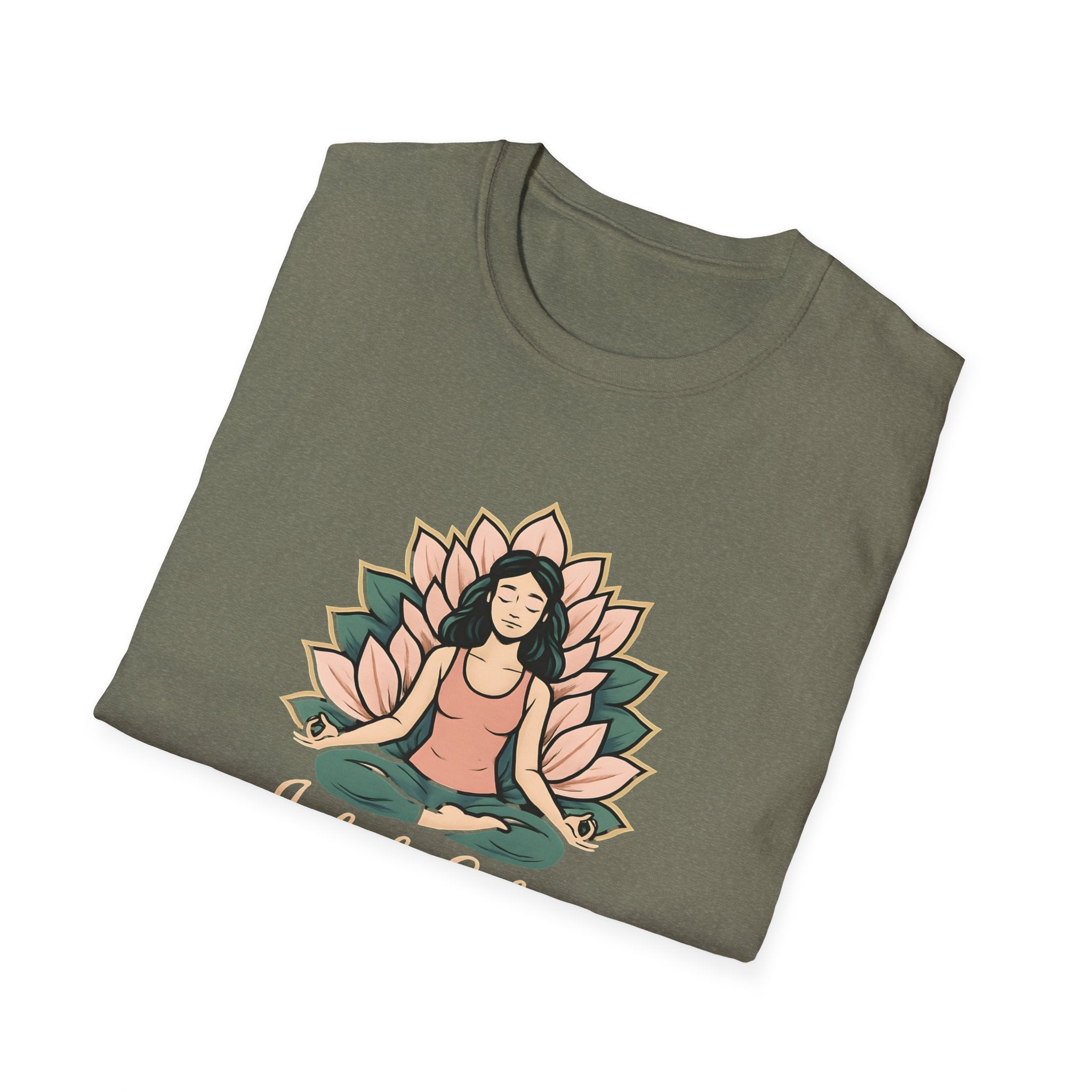 Meditating Woman with Lotus T-Shirt